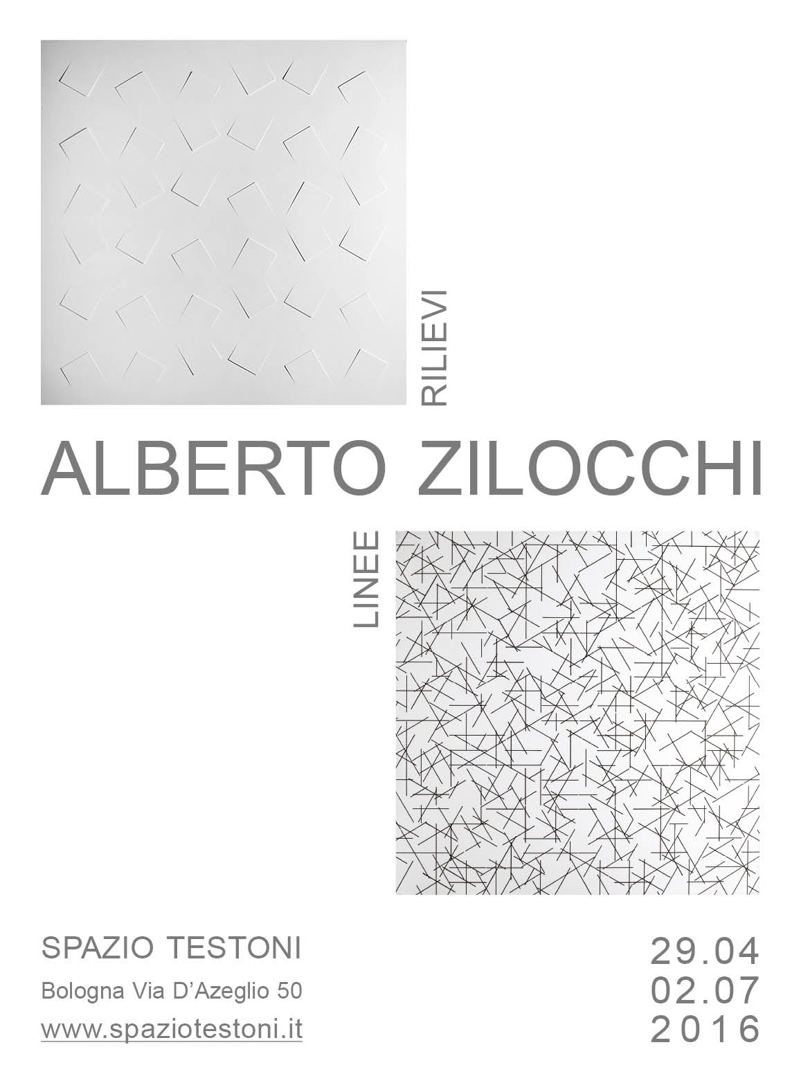 Alberto Zilocchi – Rilievi e linee